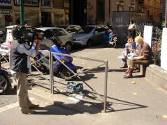 20 Settembre 2005 sit-in di solidarietà e protesta in favore di una famiglia vittima di usura ed estorsione