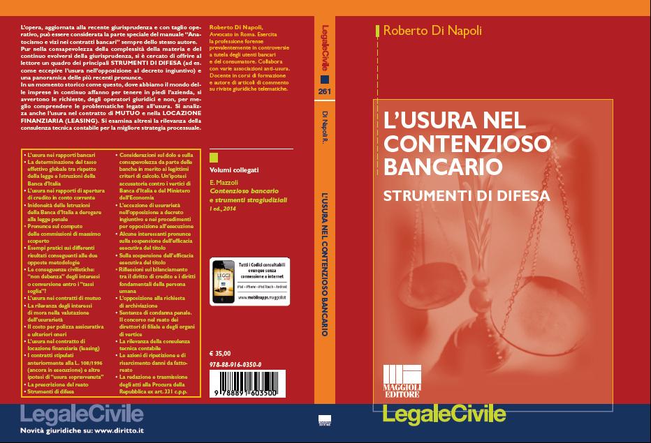 copertina usura nel contenzioso bancario