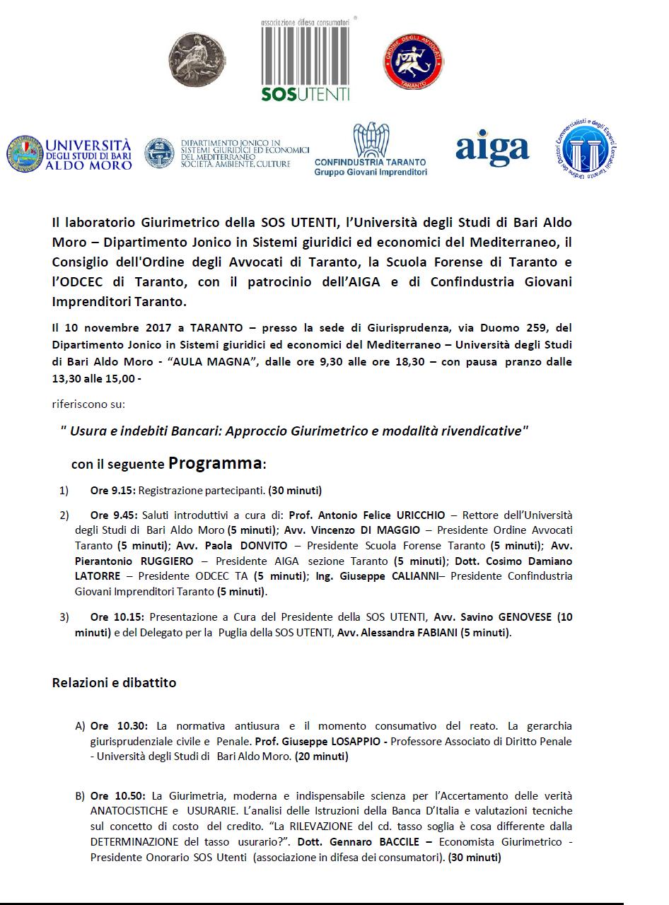 locandina seminario Taranto 10 novembre 17 1