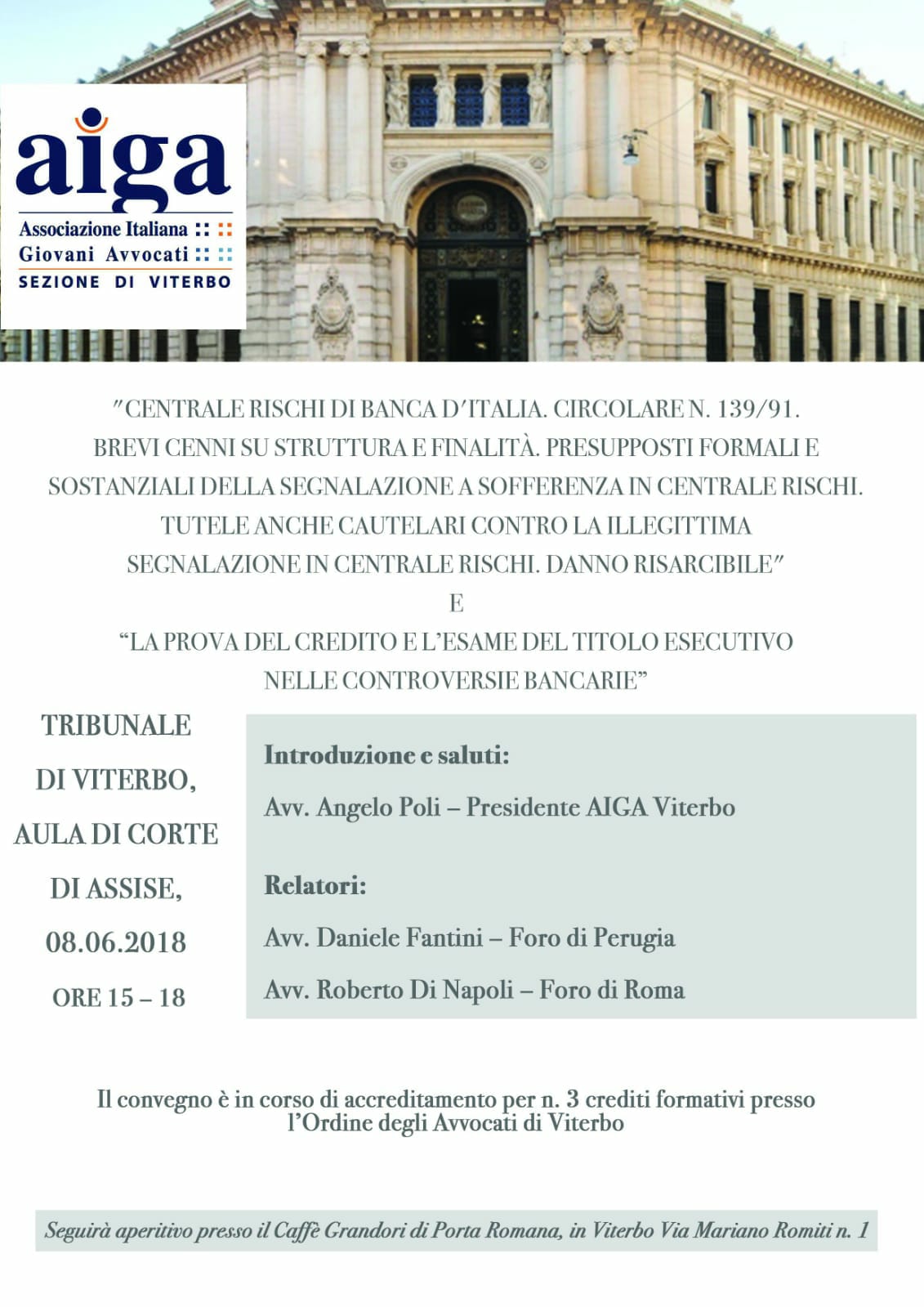 locandina convengo Viterbo 8 giugno 2018
