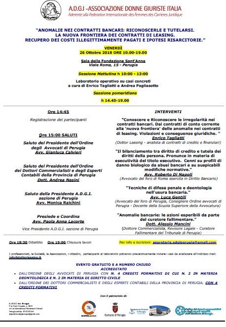 locandina convegno 26 ottobre 2018