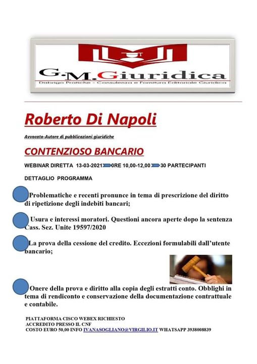 locandina webinar 13 marzo 2021 GM Giuridica